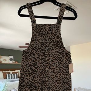 So Leopard Overall Dress